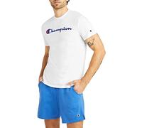 Champion Powerblend Thé sérigraphié Script T-Shirt, White-y07718, L Homme
