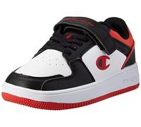 Champion Rebound 2.0 Low B PS, Baskets Enfants et Garçons, Noir Blanc Rouge Kk003, 28 EU
