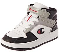 Champion Rebound 2.0 Mid B PS, Baskets Enfants et Garçons, Blanc Gris Noir Ww014, 38 EU