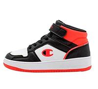 Champion Rebound 2.0 Mid B PS Sneakers, Noir Blanc Rouge Kk003, 30 EU