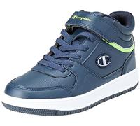 Champion Rebound Vintage Mid B GS Baskets, Blu Marino Grigio Verde Bs010, 38.5 EU