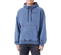Champion Rochester 1919 Logo Dyed/Wash Sweatshirt à Capuche, Blu Notte, L Homme