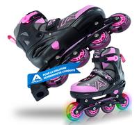 Champion rollers adultes/enfants à pointure réglable - Rose