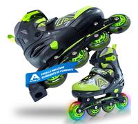 Champion rollers adultes/enfants à pointure réglable - Vert