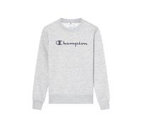 Champion Script Shop Sweat-Shirt à col Rond pour Femme, Bleu Marine