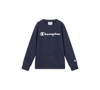 Champion Script Shop Sweat-Shirt à col Rond pour garçon, Bleu Marine