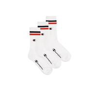 Champion Seasonal Socks C-Logo 3pp Crew Chaussettes, Triple Blanc, 43-46 (Lot de 3) Mixte