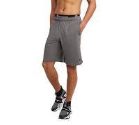 Champion Short de sport pour homme de 17,8 cm et 25,4 cm, coupe standard, léger, évacuant l'humidité, disponible en taille standard et grande taille, Gris granit chiné, XXX-Large grand