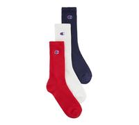 Champion Socks Seasonal (U20138) -Colored C-Logo 3pp Crew Chaussettes, Light Bleu (BS561), 35-38 (Lot de 3) Mixte