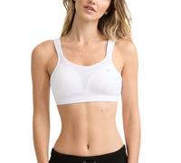 Champion Spot Comfort Gorge de Sport Soutien Complet, Opaque, Blanc, 100D Femme