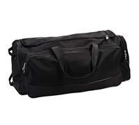 Champion Sports Grand Sac de Voyage athlétique en Nylon avec roulettes pour Baseball, Football, Basket-Ball, Football, Hockey et entraînement, Noir