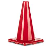 Champion Sports Hi visibilité Souple en Vinyle Cône, Mixte, C12RD, Rouge Vif, 12-inch