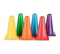 Champion Sports Hi visibilité Souple en Vinyle Cônes, C9SET, Multicolore, 22,8 cm (9")