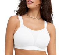 Champion Spot Comfort Gorge de Sport Soutien Complet, Opaque, Blanc, 100D Femme