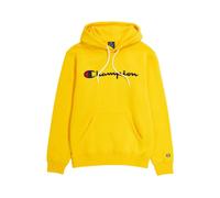 Champion - Sweat à capuche jaune avec logo brodé - Homme - Sweatshirts et sweats à capuche - Jaune - Taille: XS