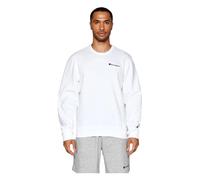 Champion - SweaT-shirt blanc à logo brodé - Homme - Sweatshirts et sweats à capuche - Blanc - Taille: XL
