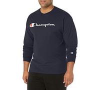 Champion T- Shirt Classique à Manches Longues avec Motif Graphique, Bleu marine-Y06794, M Homme
