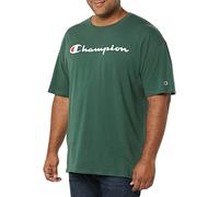 Champion T- Shirt Classique avec Inscription, Vert Foncé-Y07718, M Homme