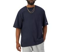 Champion T-shirt doux classique à poche et col rond pour homme, bleu marine, 4X-Large grand