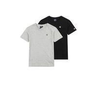 Champion T-Shirt gris clair / rouge feu / noir / blanc, Taille 152