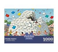 Championnats de Pillow Fort Puzzle en Bois Imperméable DIY Puzzles De 1000 Pièces pour Adultes Défi Et Casse-tête Jeux De Stimulants