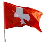 Championnats d'Europe 2024 Drapeaux Internationaux - drapeau (Suisse, 90x150cm) Drapeau suisse 90x150cm