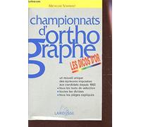 Championnats D'Orthographe. Les Dicos D'Or