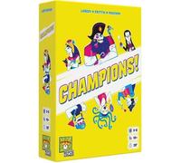 Asmodee - Champions! - Jeu d'Ambiance Adultes et Enfants dès 12 Ans - Votez pour Le Champion! - Jeu de Cartes Interactif & Créatif -Jeu de Société 3-8 Joueurs -30 Min -en Français - Repos Production