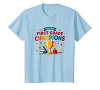 Champions de l'équipe de rêve de première année T-Shirt, Enfant, Bleu Céleste, 10 Ans