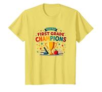 Champions de l'équipe de rêve de première année T-Shirt, Enfant, Citron, 8 Ans