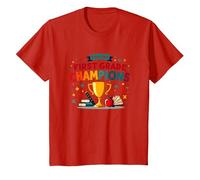 Champions de l'équipe de rêve de première année T-Shirt, Enfant, Rouge, 12 Ans
