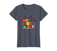 Champions de l'équipe de rêve de première année T-Shirt, Femme, Bleu Chiné, 3XL