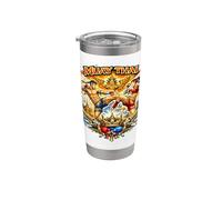 Champions de Muay Thai Gobelet isotherme en acier inoxydable double paroi