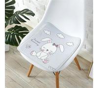 champracer Coussin de chaise carré pour enfant - Lavable et doux - Confortable - Adorable licorne - Animaux et plantes - Lapin - 25 x 25 cm