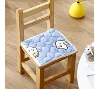 champracer Coussin de chaise rond pour enfant - Doux et confortable - Antidérapant - Avec rubans - Pour l'extérieur et l'intérieur - Motif ours couronne - 25 x 25 cm