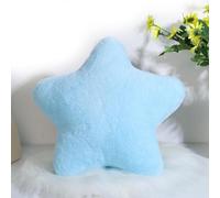 champracer Coussin décoratif en peluche pour chambre d'enfant - En forme d'étoile - Doux et moelleux - Pour la décoration de la maison - Bleu - 30 cm