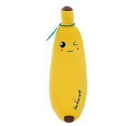 champracer Coussin en peluche banane - Coussin en peluche - Jouet - Cadeau - Pour jouer et se blottir - Pour enfants, filles et garçons (35 cm, clin d'œil)