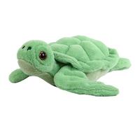 champracer Peluche tortue XXL - Vert - Grande - Peluche moelleuse - À câliner et à jouer - Coussin décoratif pour coin douillet - Décoration pour chambre d'enfant - 48 cm