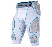 Champro Bull Rush FPGU17AW2X Gaine à 7 plaques, Blanc, Insert Gris, Adulte 2XL