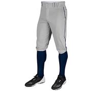 Champro Crown Baseball Knickers with Braid Culotte Triple Couronne en Polyester avec Tresse, Gris, Bleu Marine, X-Large Homme