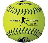 Champro Lot de 12 balles synthétiques USSSA à Pas Rapide, Jaune Optique, 30,5 cm