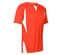 Champro Maillot de Baseball/Softball Wild Card en Polyester 2 Boutons pour Homme Blanc