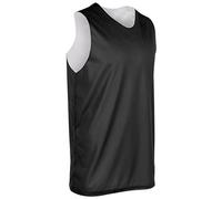 Champro Maillot de Basket-Ball réversible en Polyester pour Adulte, 3XL, Noir, Blanc
