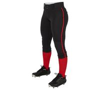 Champro Pantalon de Softball Taille Basse Tournament pour Femme avec Passepoil latéral