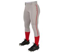 Champro Pantalon de Softball Traditionnel Taille Basse avec Passepoil tressé de Couleur contrastée