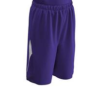 Champro Pivot Short de Basket-Ball réversible en Polyester pour Adulte 2XL Violet Blanc