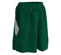 Champro Post Up Short de Basketball réversible en Polyester pour Femme Vert forêt Blanc Taille S