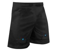 Champro Rink Textured-Mesh Suspensoir de Hockey avec Chaussettes et Bonnets rigides, Mixte Homme, Short de Hockey en Maille Polyester texturée, HMC1A, Noir, M