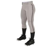 Champro Tournament Pantalon de Softball Traditionnel à Taille Basse avec Passepoil Tresse de Couleur contrastée
