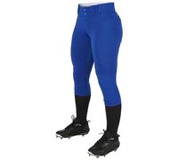 CHAMPRO Traditional Low-Rise Softball Pants Tournament Pantalon Traditionnel Taille Basse pour Femme, Bleu Marine, Small